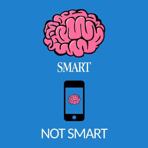 Not smart illustrations by oldtee.com